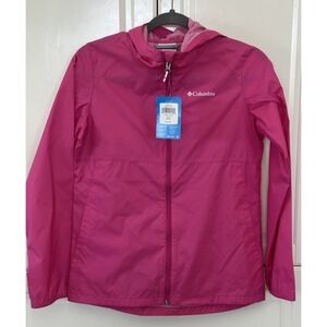 Columbia Boys Glennaker Rain Jacket, Pink, Size Youth Large 14-16 Enfant G